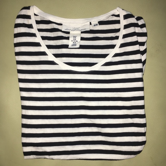 Women’s L.O.G.G. Black and White striped T-shirt - Picture 1 of 3